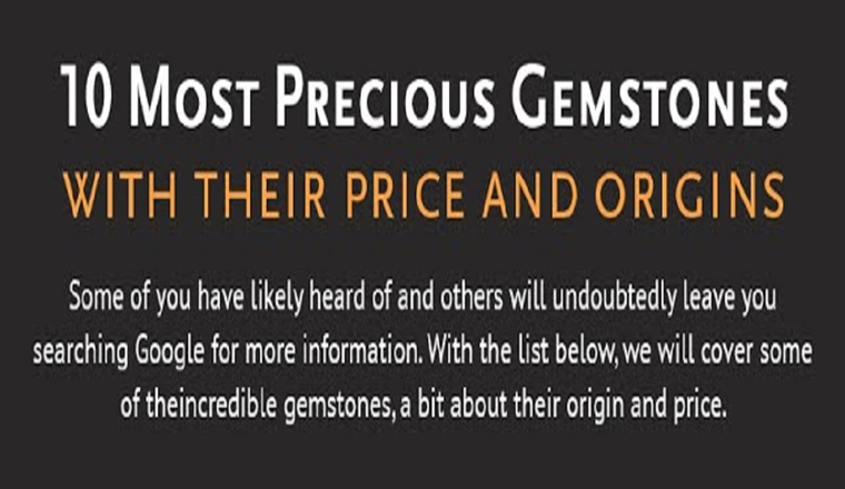How much is your stuff worth? Top 10 precious Gemstones #infographic