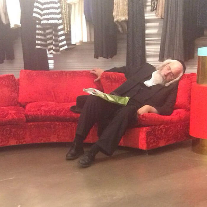 50 Hilarious Pictures Of 'Miserable Men' Waiting While Their Wives Were Shopping 50 Hilarious Pictures Of 'Miserable Men' Waiting While Their Wives Were Shopping