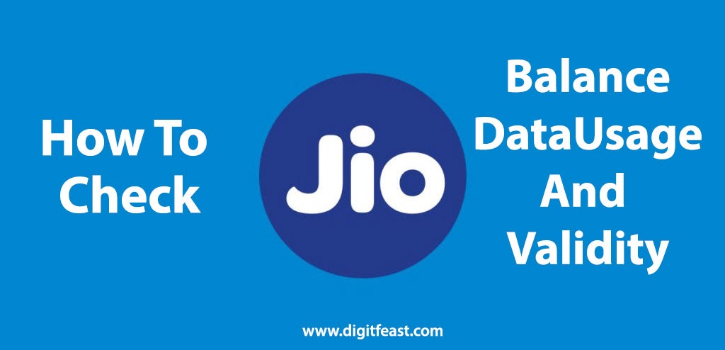 How To Check Jio Balance, Data Usage, and Validity - Jio Care
