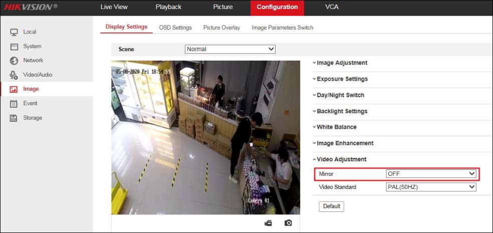 How to configure Hikvision Distance Exception function
