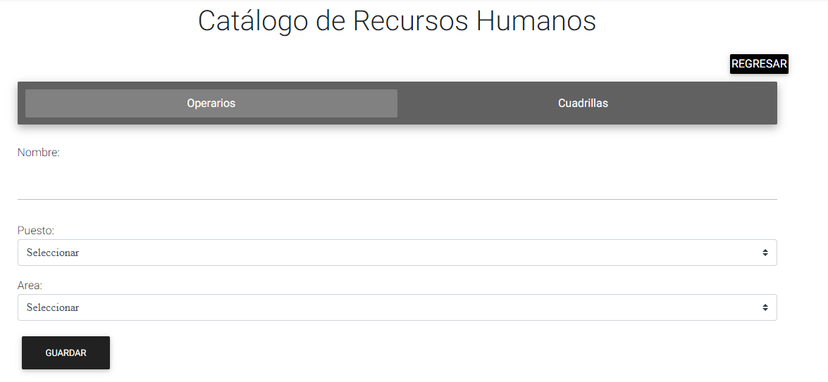 Ligth Knight CRUD con Repeater usando Uso de