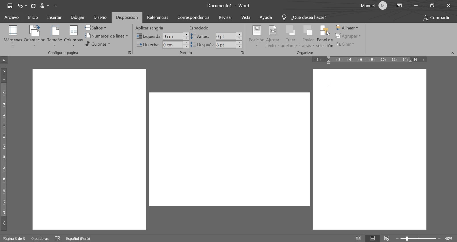 Aprende a combinar hojas verticales y horizontales en word 2019 Educar Perú