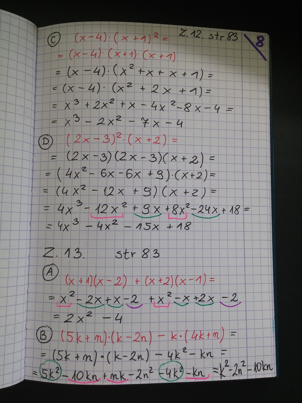 Matematyka z plusem podręcznik 2 klasa gimnazjum rozwiązania zadań: 4