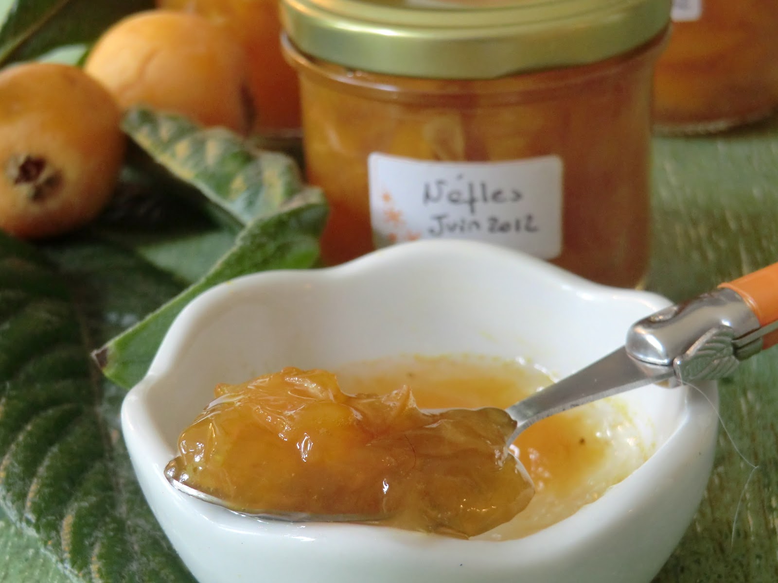 Confiture de néfles du Japon et à l'agaragar Ma petite cuisine gourmande sans gluten ni lactose