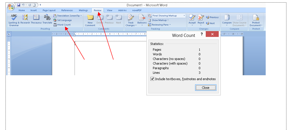 Mengenal Office Cara Menghitung Jumlah Karakter Dalam Microsoft Word