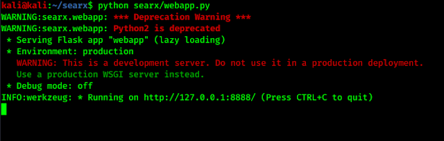 searx running on our localhost