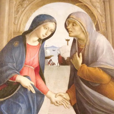 Siena, Pinacoteca: Visitazione, Pietro di Francesco degli Orioli