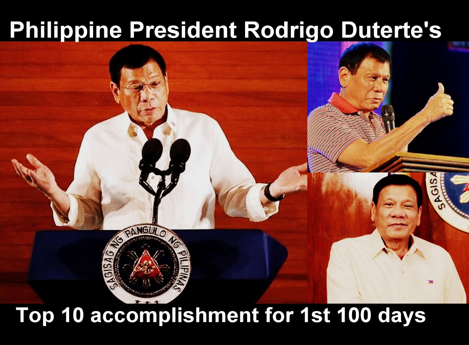 10 things that the Philippine President Rodrigo Duterte made during his