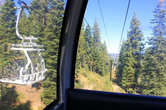 Ski lift gondolas at Northstar