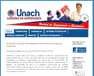 Web Graduados Enfermería UNACH