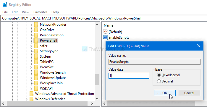 WindowsPowerShellスクリプトの実行をオンまたはオフにする方法