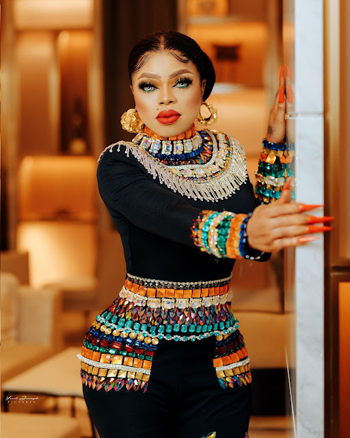 Gosh! Check out Bobrisky hips as he shows off more of his birthday photoshoot