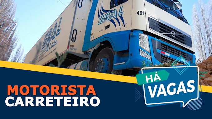 Transportadora Gral abre vagas para Motorista 