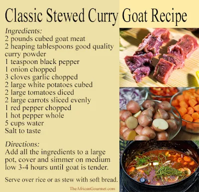 One of the pleasures in life is eating a delicious curry goat recipe.