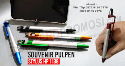 Souvenir Pulpen Stylus HP 1138, Pen stylus 1138, Pulpen Multifungsi stylus, pulpen promosi stylus + jepit hp, barang promosi pen multifungsi