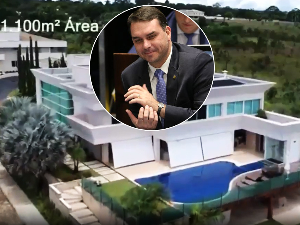 Vídeo mostra a mansão de R$ 6 milhões comprada por Flávio Bolsonaro em Brasília