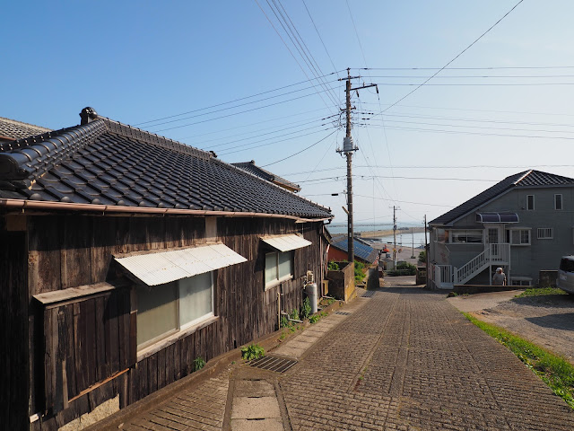銚子　外川　港への坂道