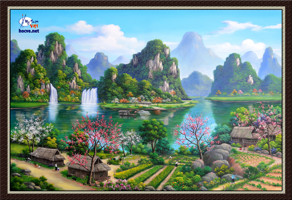 Mẫu vẽ tranh tường 3d  Học vẽ tranh phong cảnh tranh tường 3d dạy online  miễn phí tại Hà Nội