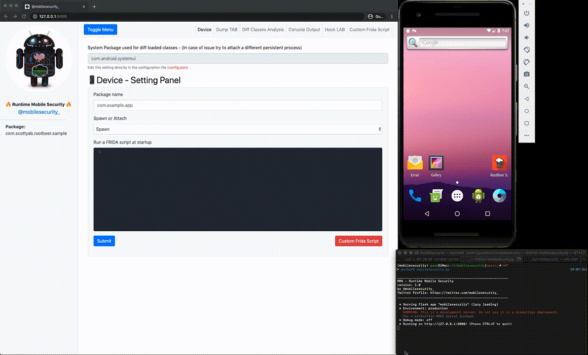 Runtime Mobile Security (RMS) - A Powerful Web Interface That Helps You ...