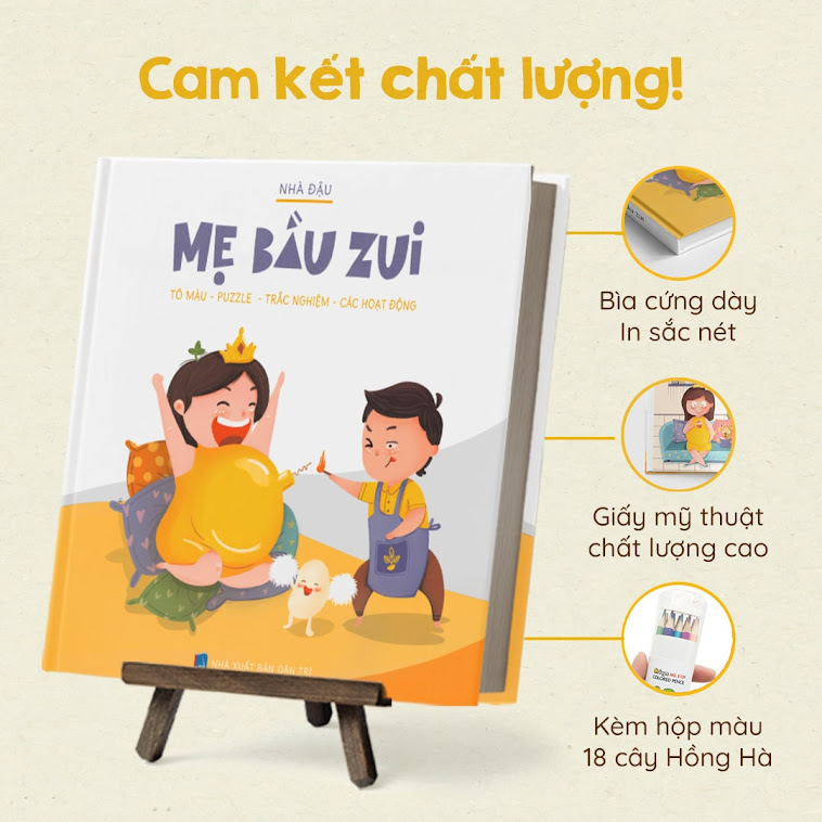 [A116] Mẹ Bầu Zui: Cuốn sách giải tỏa căng thẳng cho Bà Bầu