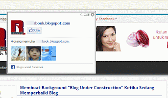 cara memasang fanspage facebook popup di blog