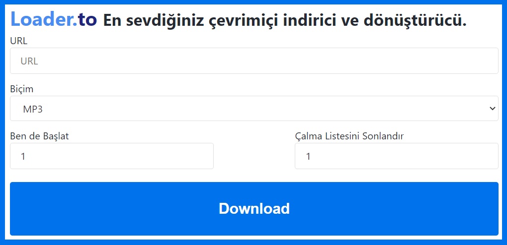 Çevrimiçi Video İndirici ve Dönüştürücü: Loader.to - Günün Sitesi