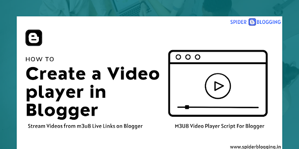 How to Create m3u8 Player in Blogger 