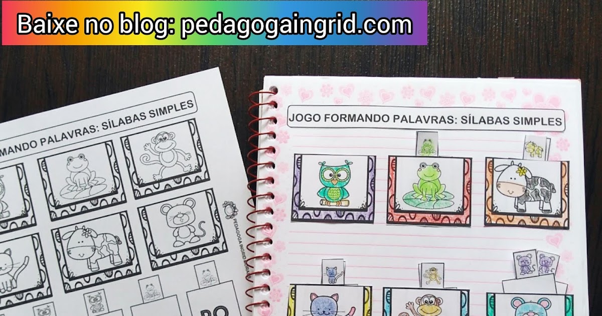 Atividade de alfabetização: Jogo do encaixe para formar palavras, com  fichas para imprimir e sugestões!-ESPAÇO EDUCAR