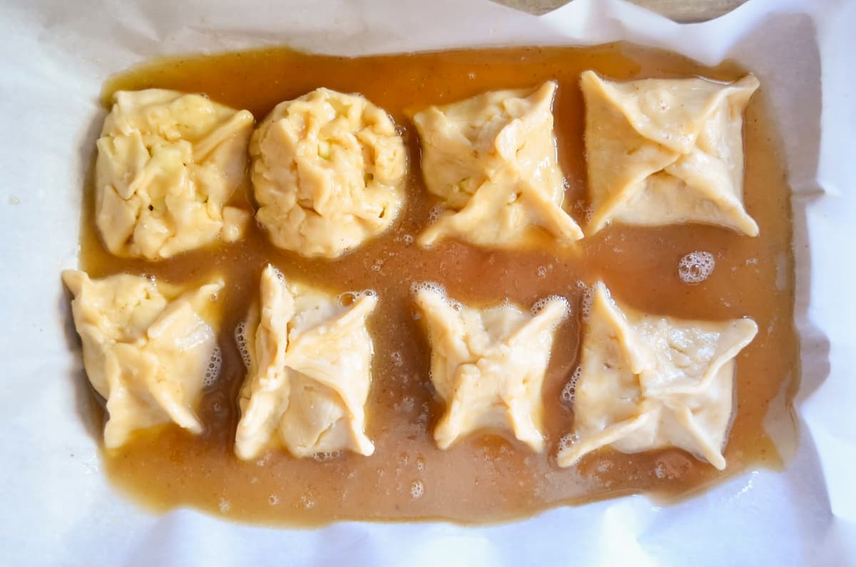 Apple Dumplings In Caramel Cinnamon Syrup Serena Bakes Simply From