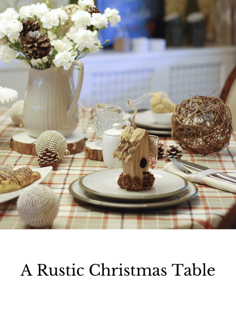 rustic christmas table decor