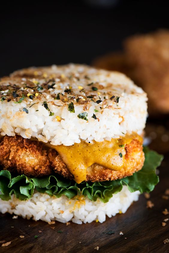 Chicken Katsu Rice Burger Delicious Recipe of Angel