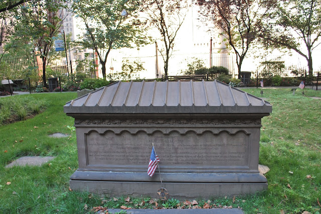 Graveyard of Trinity Church in New York City