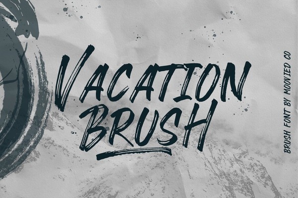 Vacation Brush Font