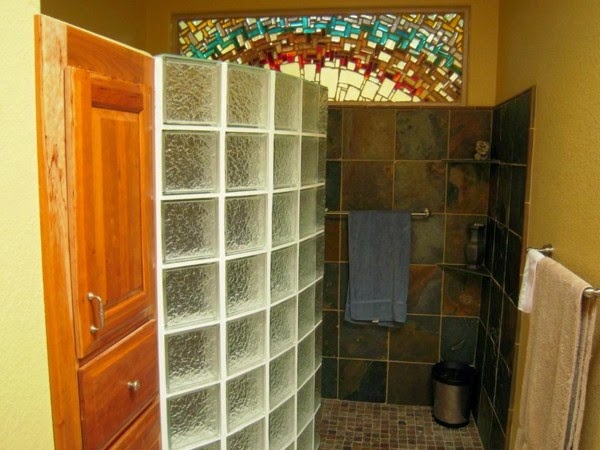 Glass blocks for shower – 44 great pictures!