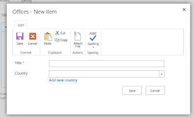 SharePoint new form