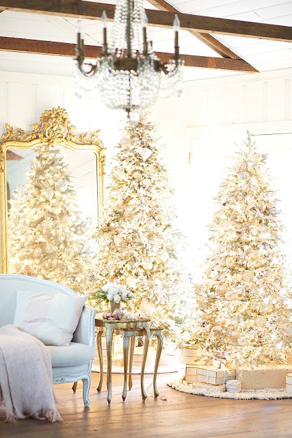 Christmas Decorating Tips & Ideas- how to decorate with more than one tree in a room