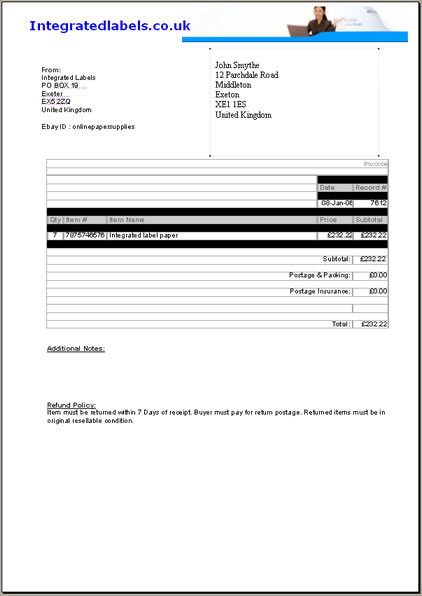 Ebay Invoice Sample Invoice Template Ebay Invoice Sample Invoice Template