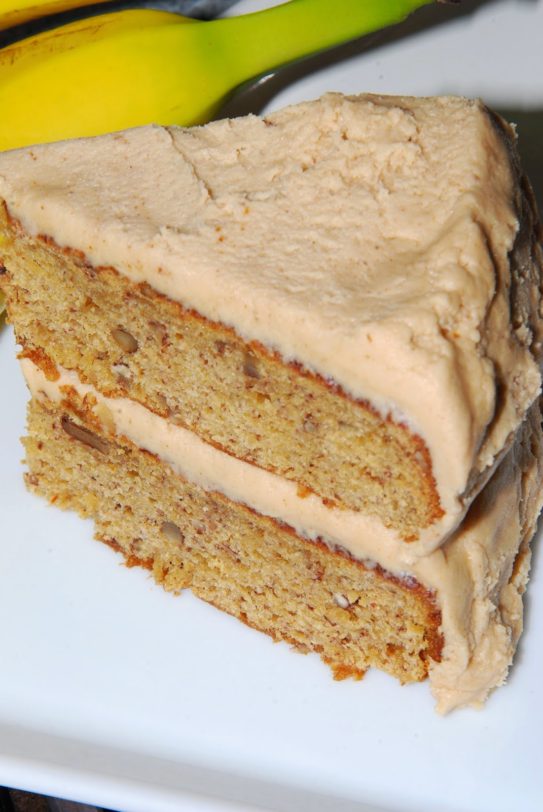 Delectably Different Kitchen Vegan GlutenFree Peanut Butter Banana Cake!