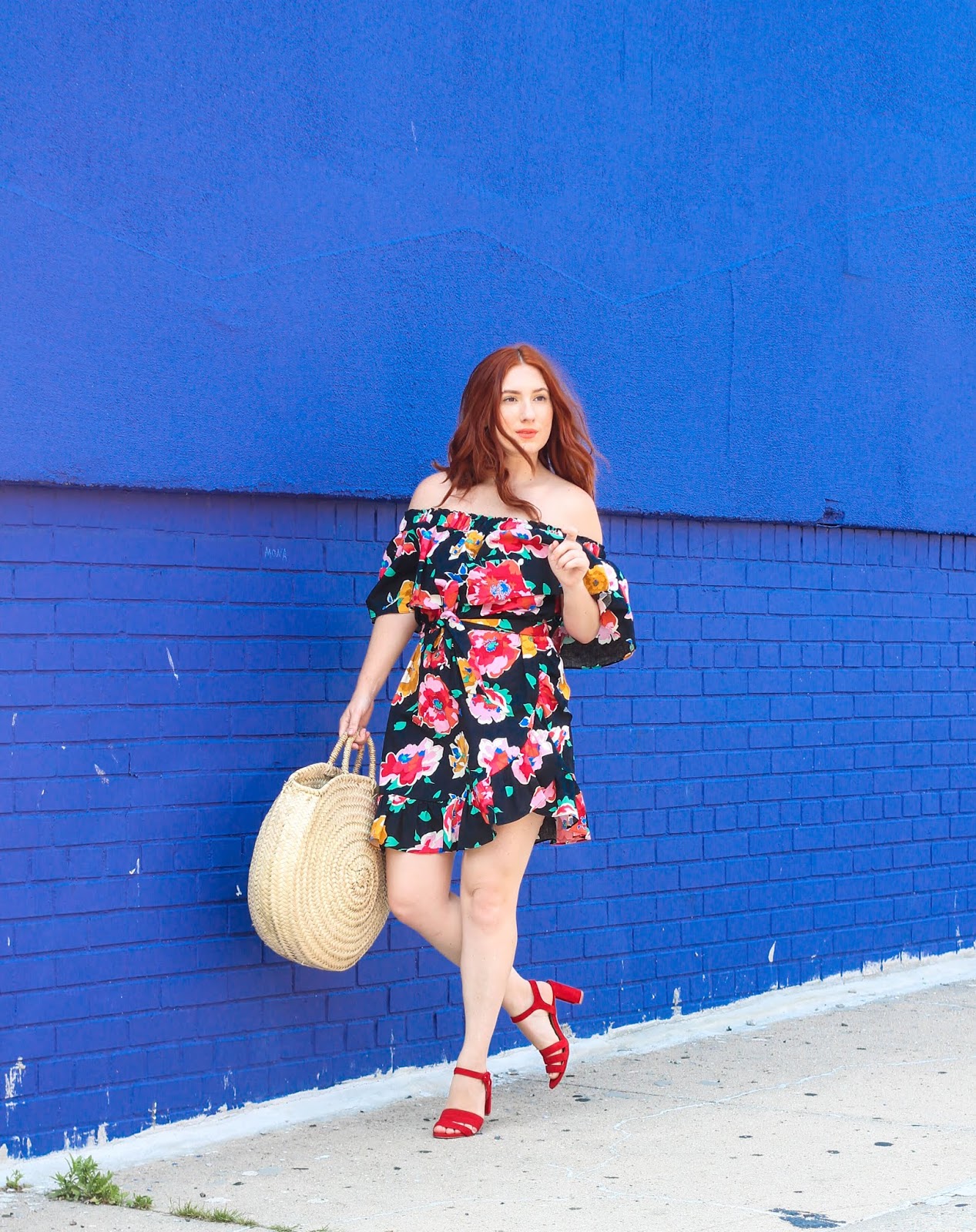The Cutest $33 Floral Off The Shoulder Dress - TfDiaries