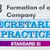 Secretarial Practice Class 11- Chapter -3 - Formation Of A Company