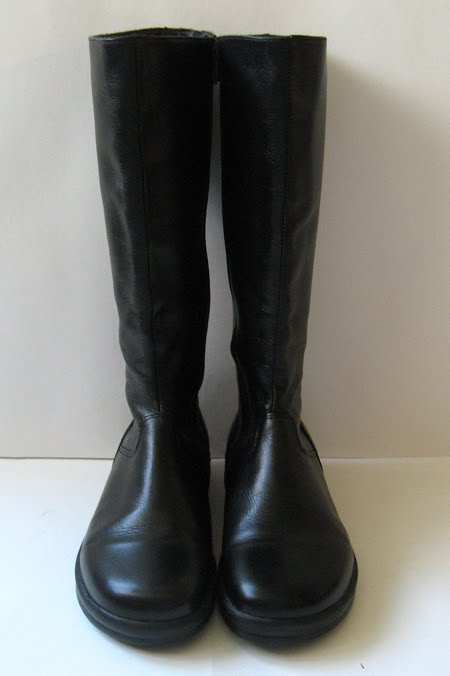 BIRKENSTOCK TALL BLACK LEATHER RIDING BOOTS WOMENS SIZE 7