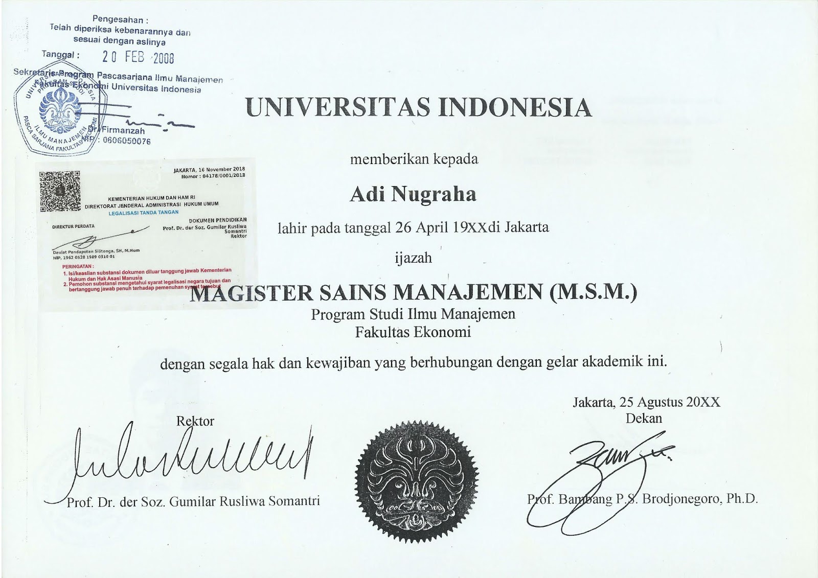 Contoh Ijazah Sd 2018 Yang Sudah Diisi Carles Pen