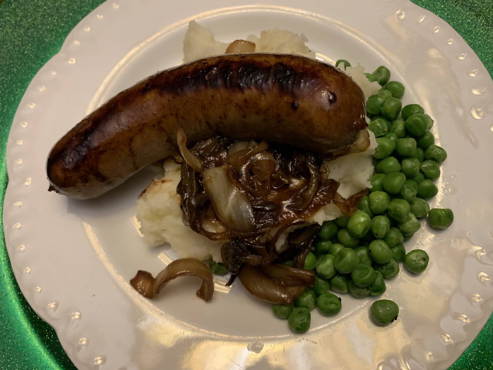 Cooking with Barry & Meta Bangers & Mash with Caramelized Onions . . .