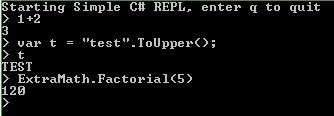 Simple C# REPL with Mono.CSharp