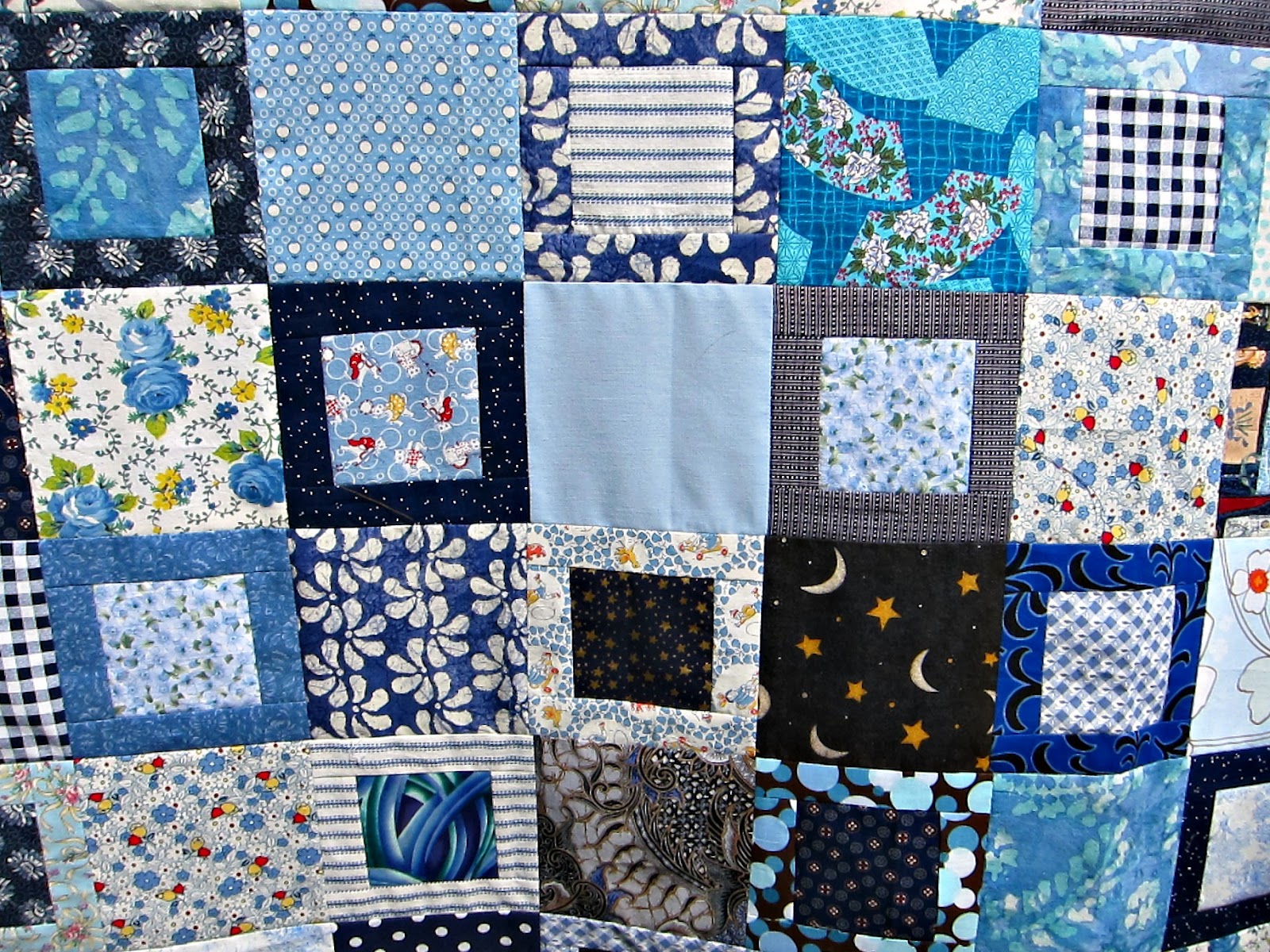 The Quilting Violinist A Blue Quilt Top