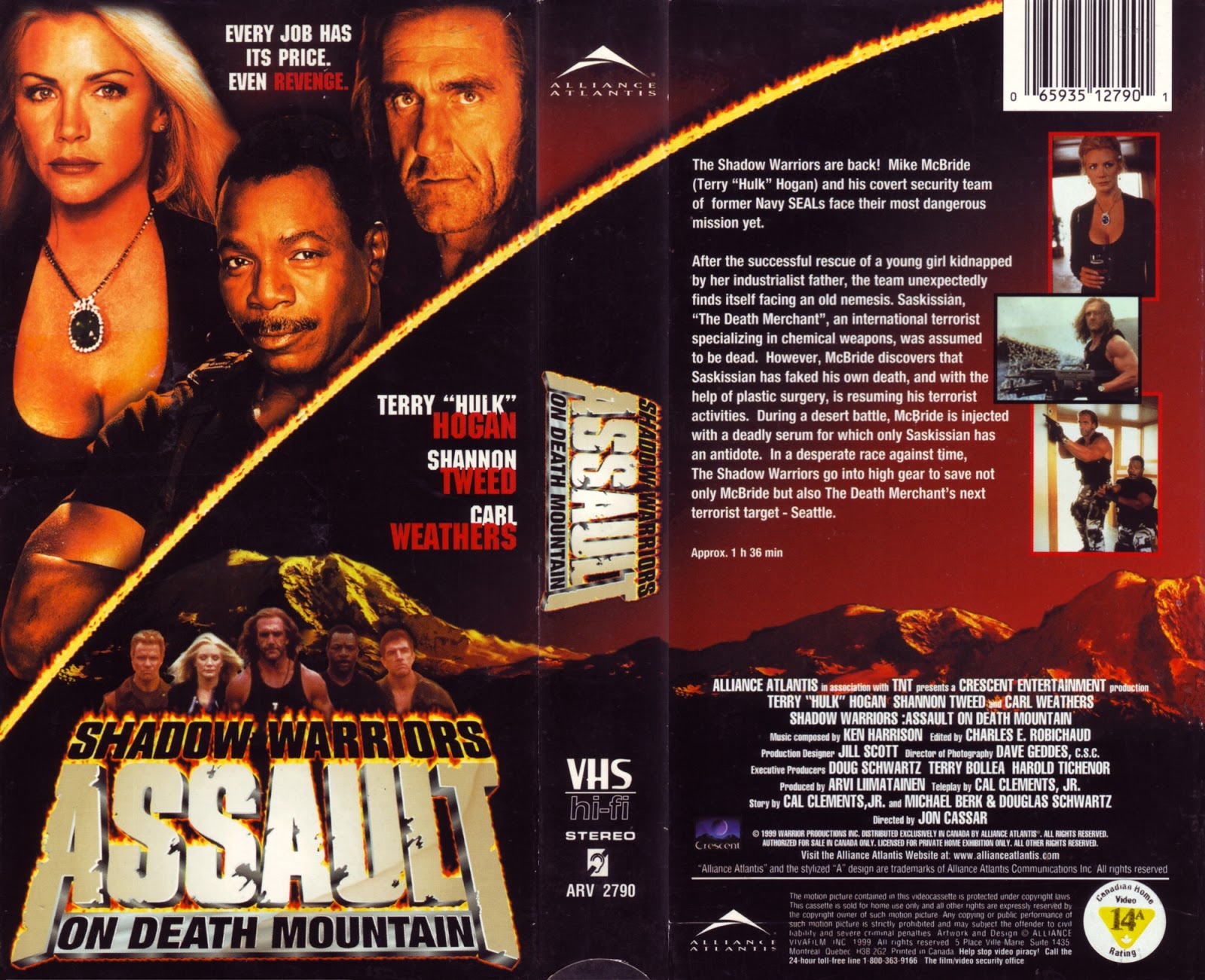VHS Cover Scans: Shadow Warriors: Assault On Death Mountain (1999)