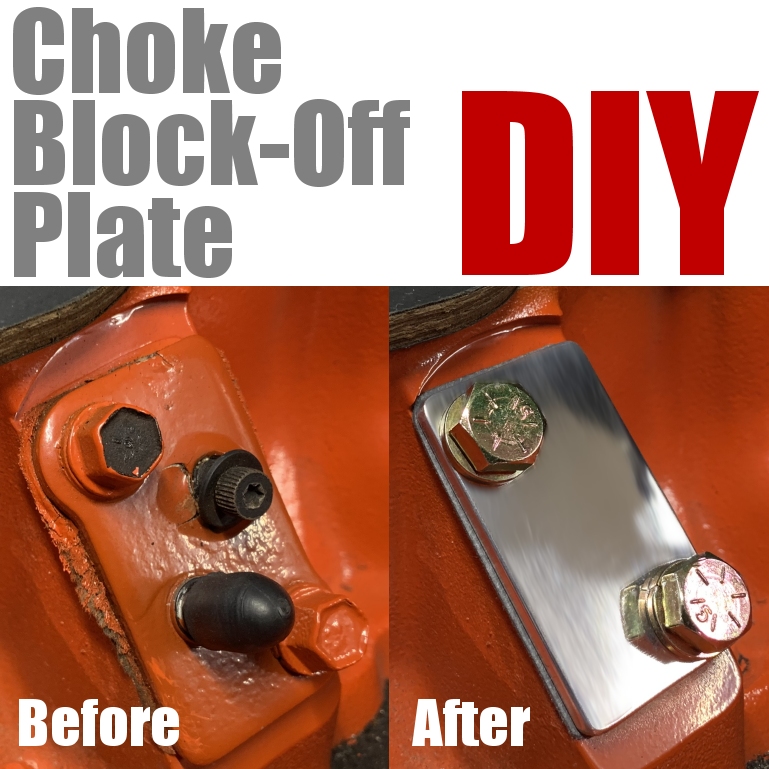 1976 Corvette Stingray Restore, Repair, Detail DIY Choke BlockOff Plate