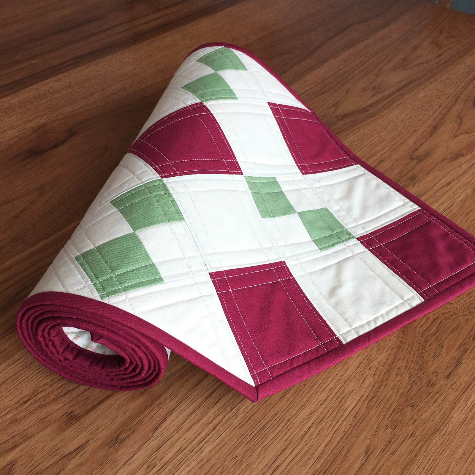 Fresh Dew Drops Quilted Dresser Runner All Solids