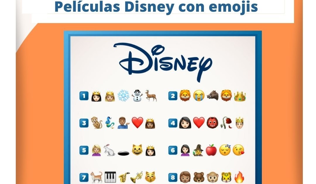 Maestra segoviana RETO películas Disney con emojis. Resuelto.