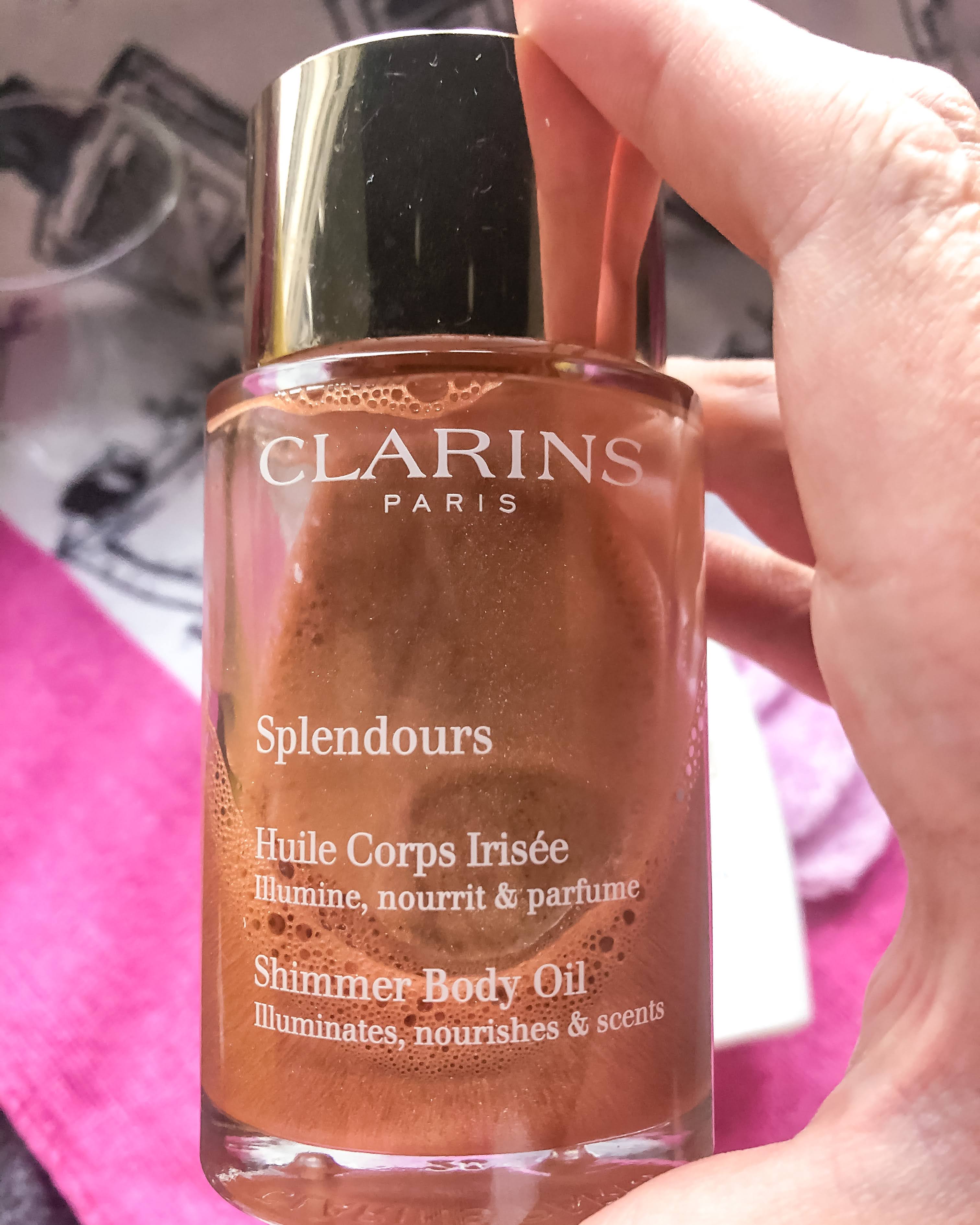 Clarins Splendours shimmer body Oil